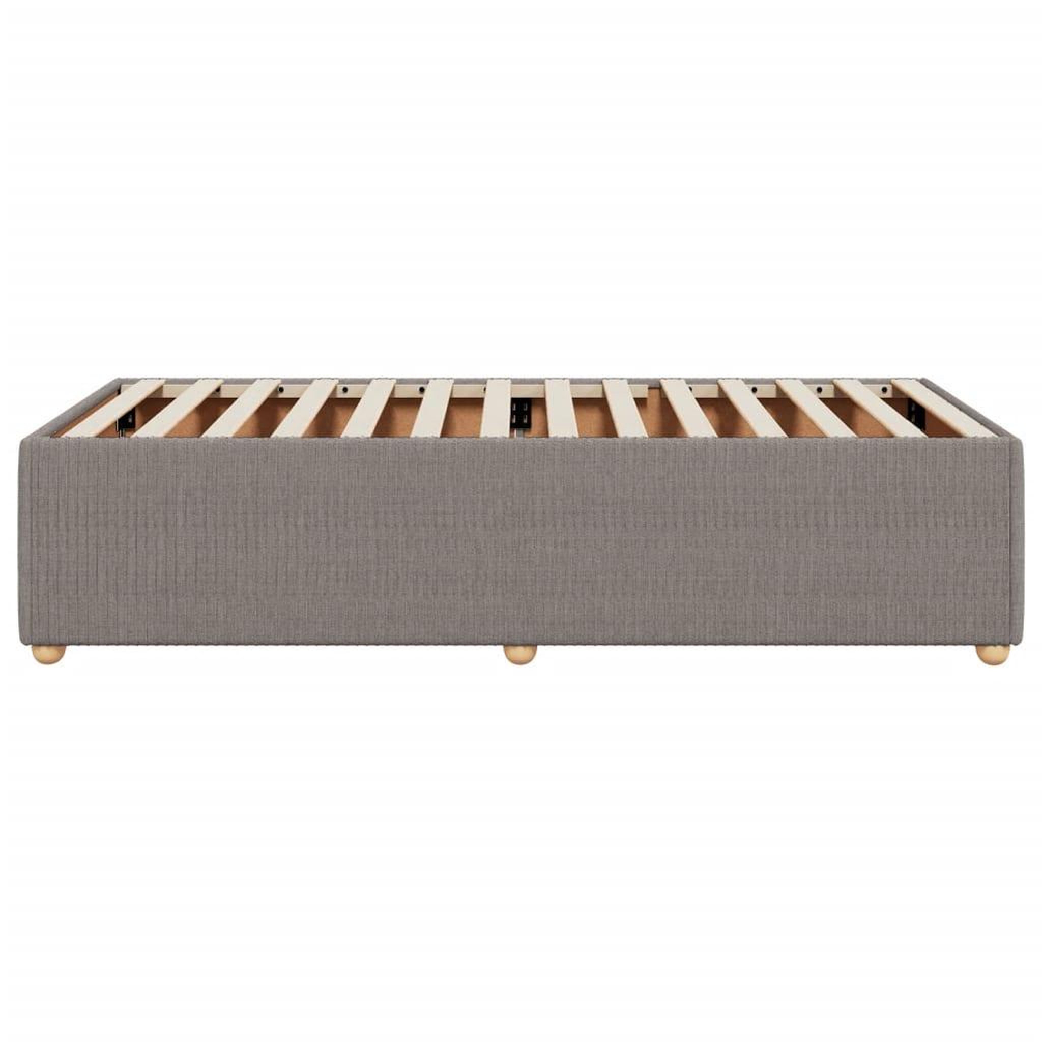 Voir la diapositive 5 : VIDAXL Cadre de lit sans matelas taupe 80x200 cm tissu