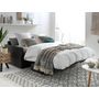Voir la diapositive 3 : LISA DESIGN Ari - canapé 3 places convertible express couchage quotidien 140 cm matelas 12 cm en tissu