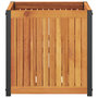 Voir la diapositive 4 : VIDAXL Jardiniere 45x45x44 cm bois massif d'acacia et acier