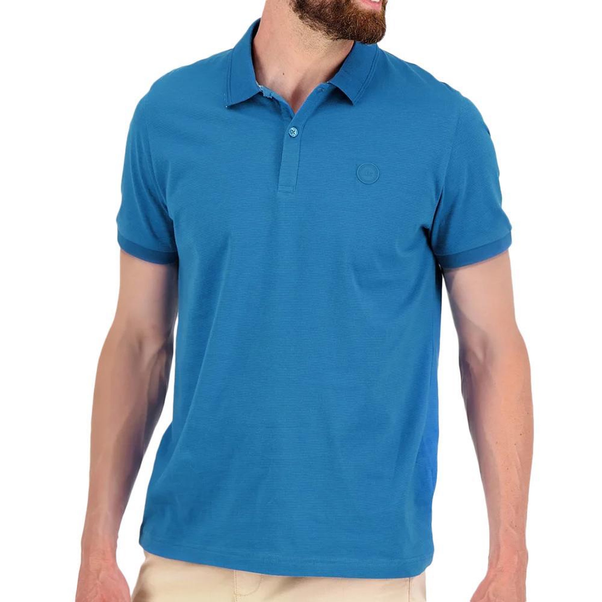 TBS Polo  Homme TBS MILEKPOL 24032. Coloris disponibles : Bleu