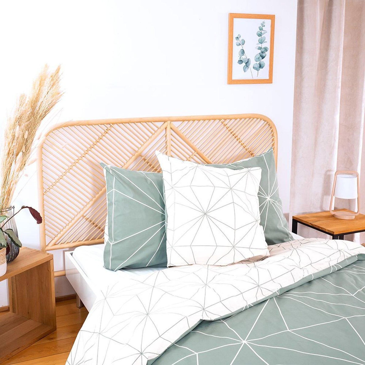 Home collection Parure housse de couette 100%coton bio 57fils milo