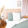 Voir la diapositive 6 : Home collection Parure housse de couette 100%coton bio 57fils milo
