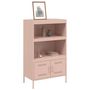 Voir la diapositive 4 : VIDAXL Buffet haut rose 68x39x113 cm acier