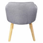 Voir la diapositive 4 : Paris Prix Fauteuil Scandinave en Tissu  Nari  70cm Gris Clair