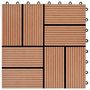 Voir la diapositive 5 : VIDAXL Carreau de terrasse 11 pcs WPC 30 x 30 cm 1 m^2 Marron