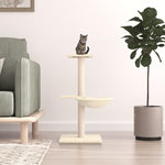 VIDAXL Arbre a chat avec griffoirs en sisal creme 72 cm