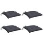 Voir la diapositive 3 : VIDAXL Coussins de chaise lot de 4 anthracite 40x40x7 cm tissu oxford