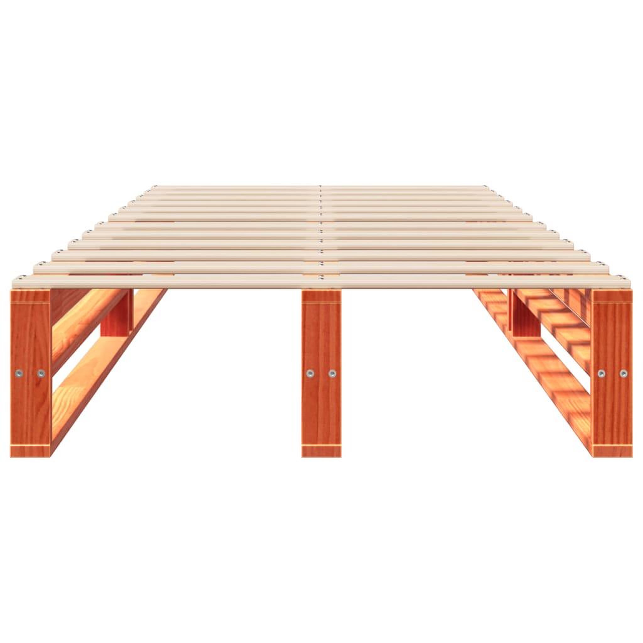 Voir la diapositive 4 : VIDAXL Cadre de lit sans matelas cire marron 75x190 cm bois pin massif