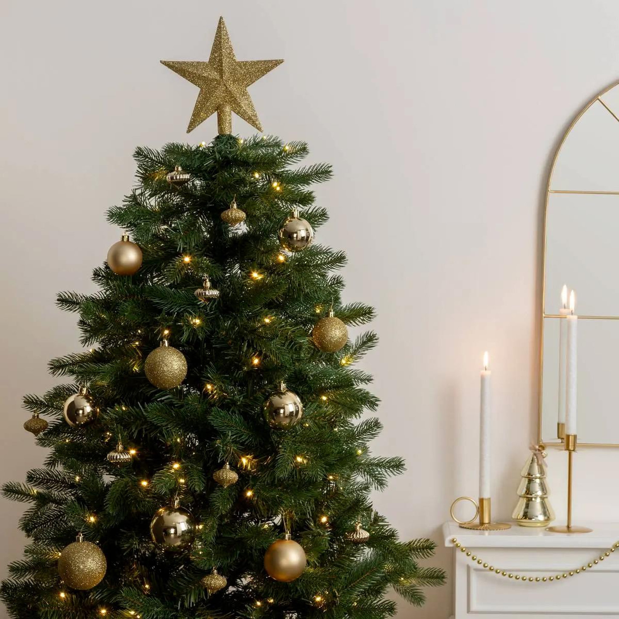 Voir la diapositive 3 : ATMOSPHERA Kit 18 Pièces Déco de Noël  Colorama  23cm Or