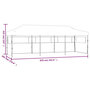 Voir la diapositive 6 : VIDAXL Tente de reception pliable escamotable avec 5 parois 3x9m creme