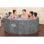 Voir la diapositive 2 : BESTWAY Spa gonflable BESTWAY - Lay-Z-Spa Carrara - 140 airjets - 170 x 65 cm - 4 a 6 places - Rond (couverture, cartouche, 4 appuie-tet
