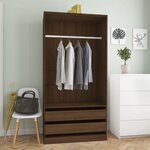 VIDAXL Garde-robe Chene marron 100x50x200 cm Bois d'ingenierie