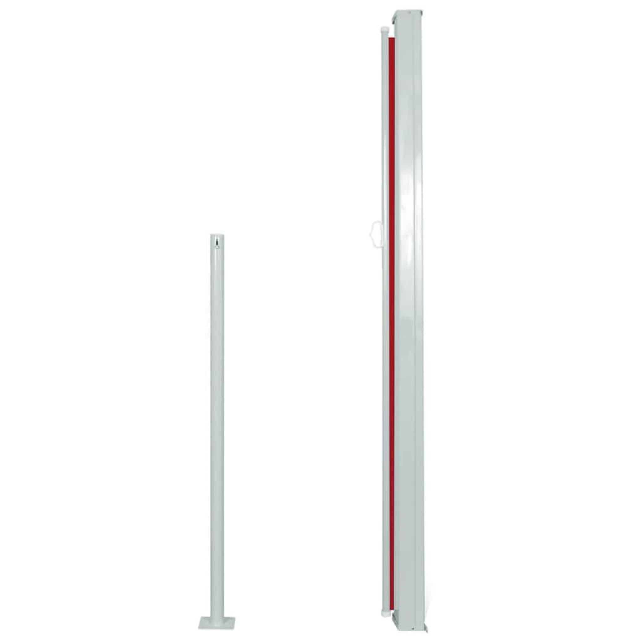 Voir la diapositive 3 : VIDAXL Auvent lateral de patio 160x300 cm Rouge
