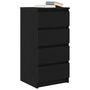 Voir la diapositive 4 : VIDAXL Buffet chene noir 37,5x35x76 cm bois d'ingenierie