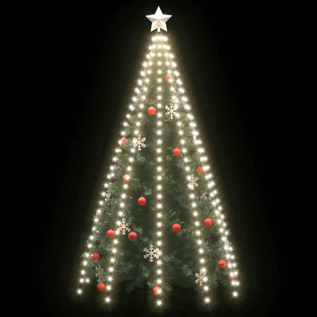 VIDAXL Guirlande lumineuse d'arbre de Noël 250 LED Blanc froid 250 cm
