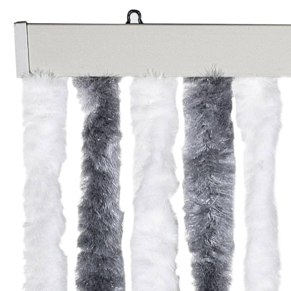 VIDAXL Moustiquaire Gris et blanc 100x220 cm Chenille