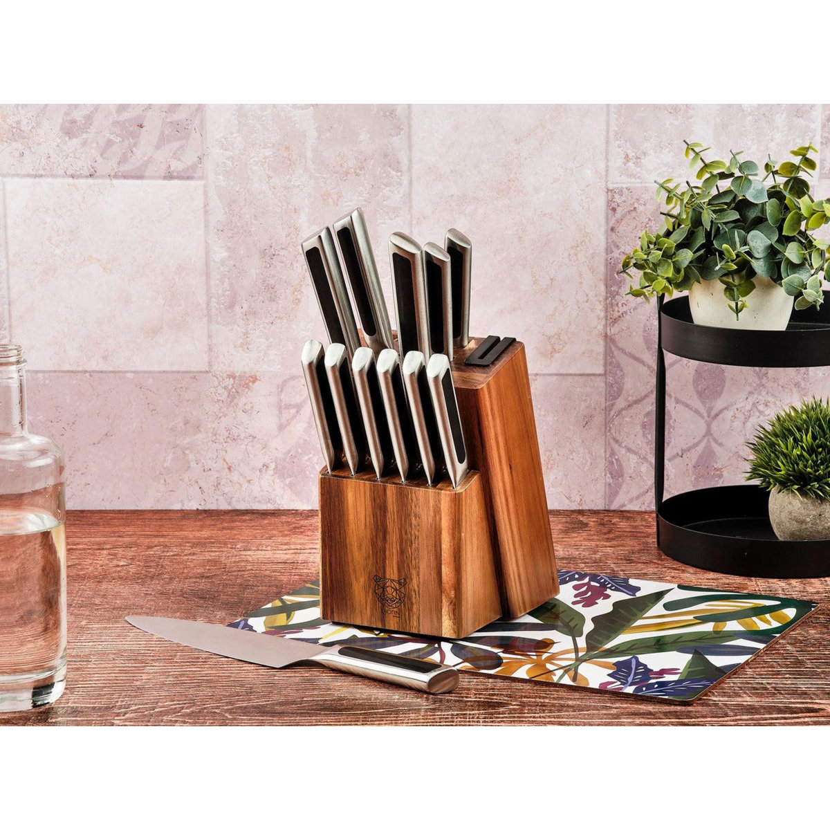 BJORN Bloc couteaux de cuisine et couteaux à steak LOKI LOVIISA - 14 pièces