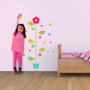 Voir la diapositive 2 : SUD TRADING Sticker enfant Fleurs- 70 x 50 cm - Multicolore