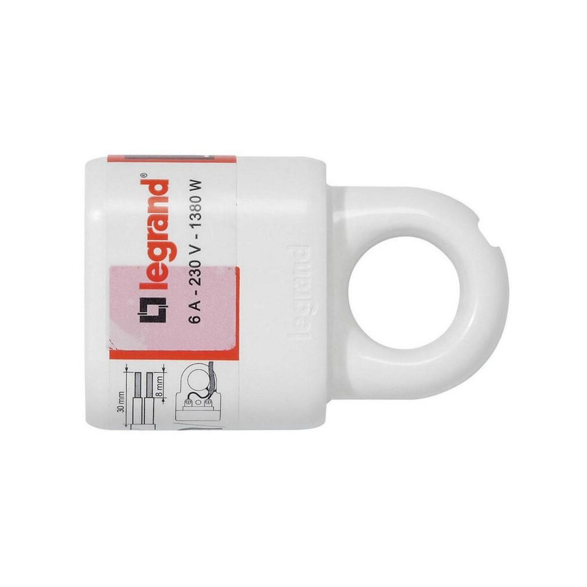 Legrand Fiche plastique d'extraction sans terre 6A - Femelle