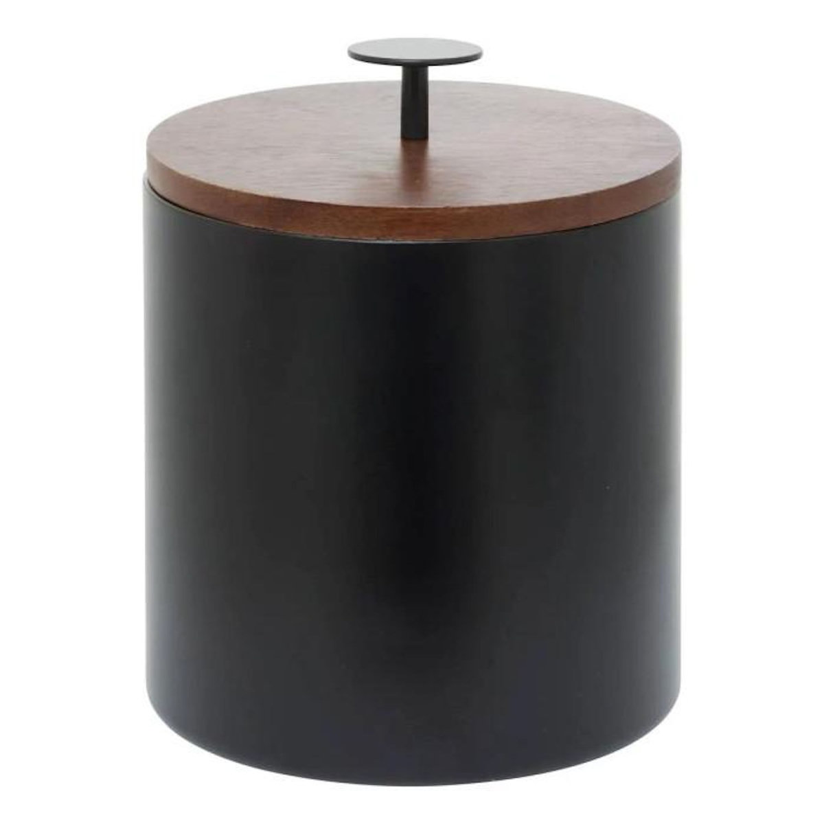 SECRET DE GOURMET Seau à Glace en Inox  Double Paroi  19cm Noir