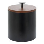 SECRET DE GOURMET Seau à Glace en Inox  Double Paroi  19cm Noir