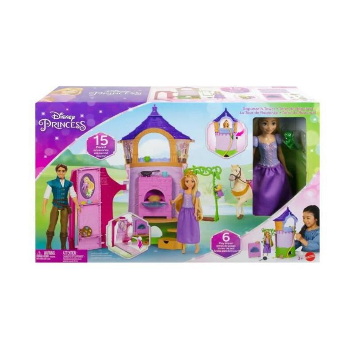 DISNEY PRINCESS Princesse Disney - Coffret Tour De Raiponce - Poupées Mannequins - 3 Ans Et +