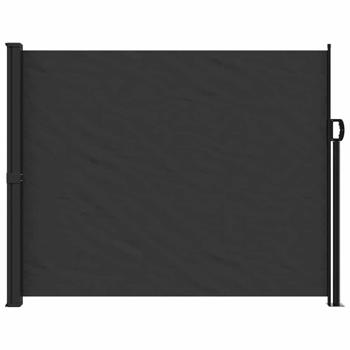 VIDAXL Auvent lateral retractable noir 160x600 cm