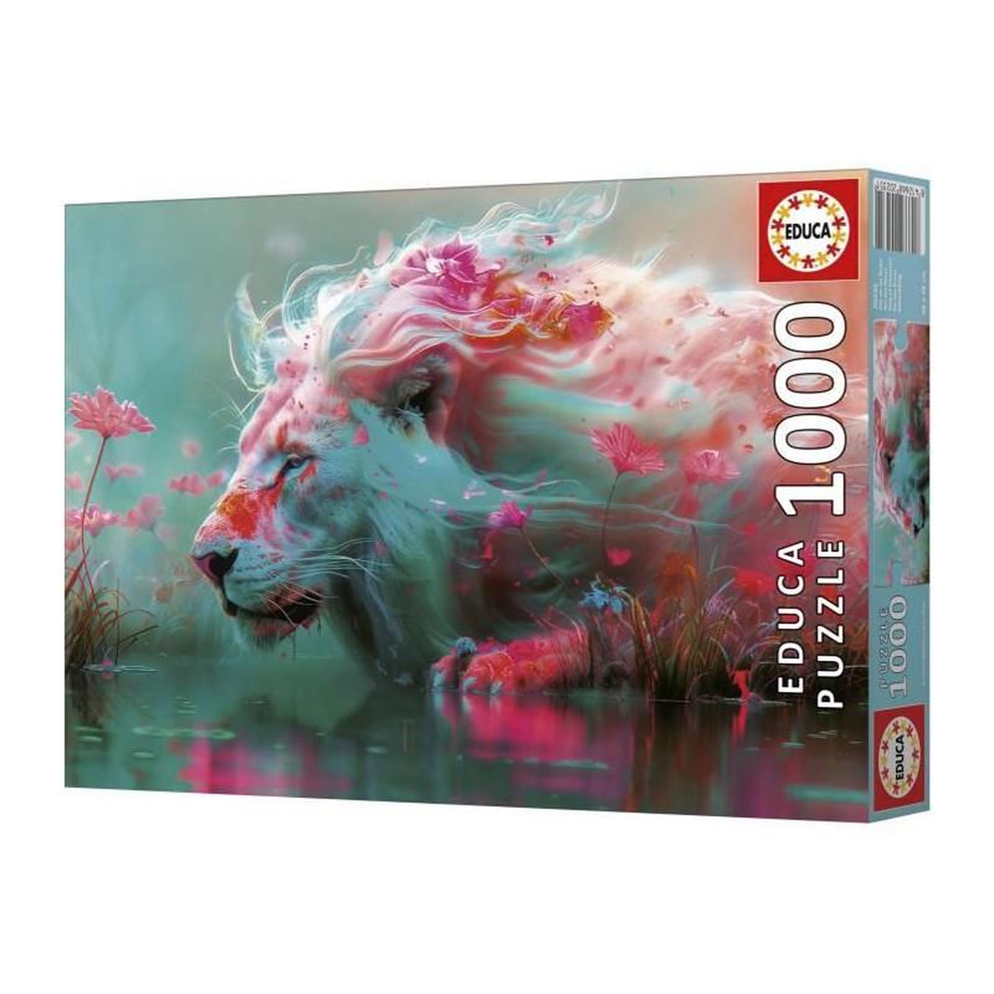 Voir la diapositive 3 : EDUCA Puzzle 1000 pièces – Roi des Fleurs – Illustration florale artistique – Adulte – Educa