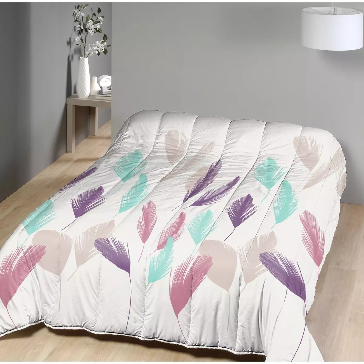 Couette simple face polyester PLUMES