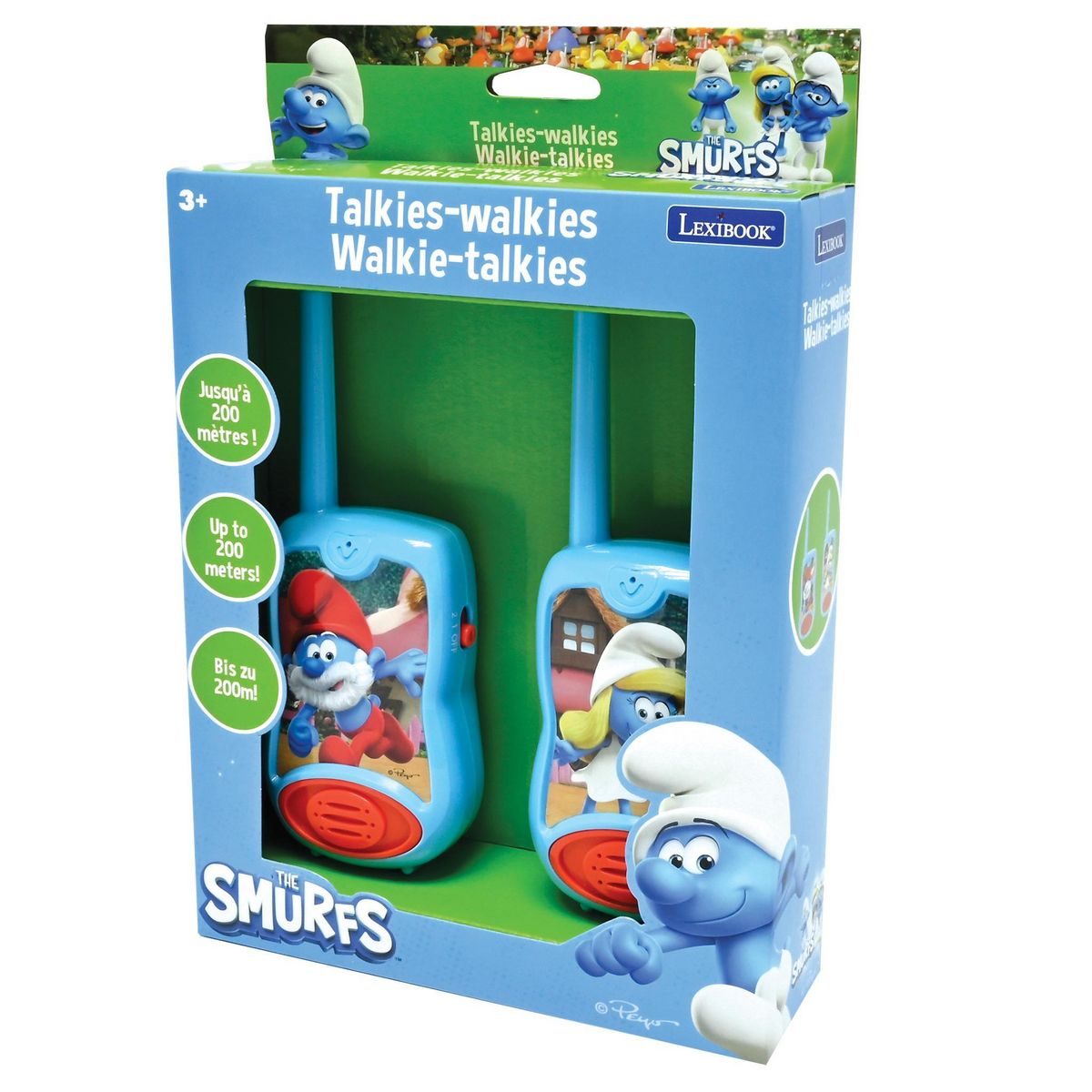 Lexibook Talkies-Walkies Schtroumpfs portée 200m