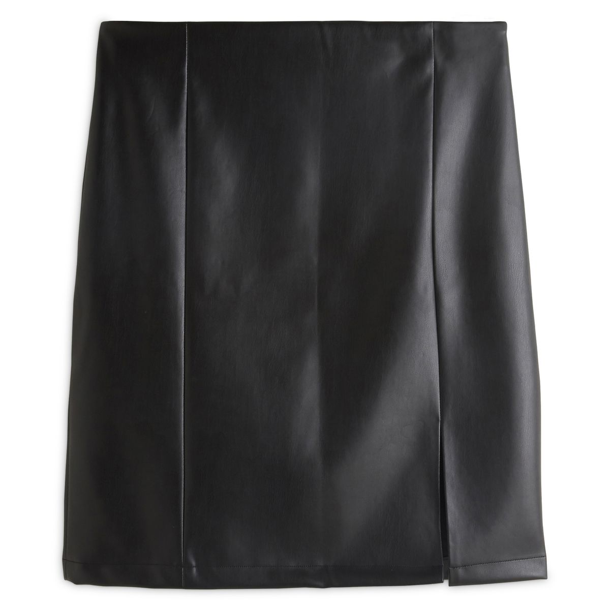 IN EXTENSO Jupe fendue faux cuir noir  femme