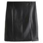 Voir la diapositive 3 : IN EXTENSO Jupe fendue faux cuir noir  femme