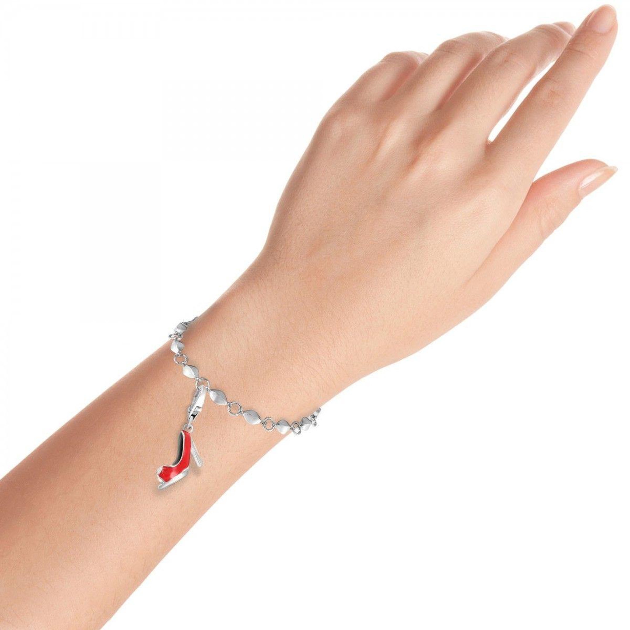Voir la diapositive 2 : SC CRYSTAL Charm chaussure rouge SC Crystal orné de Cristaux scintillants