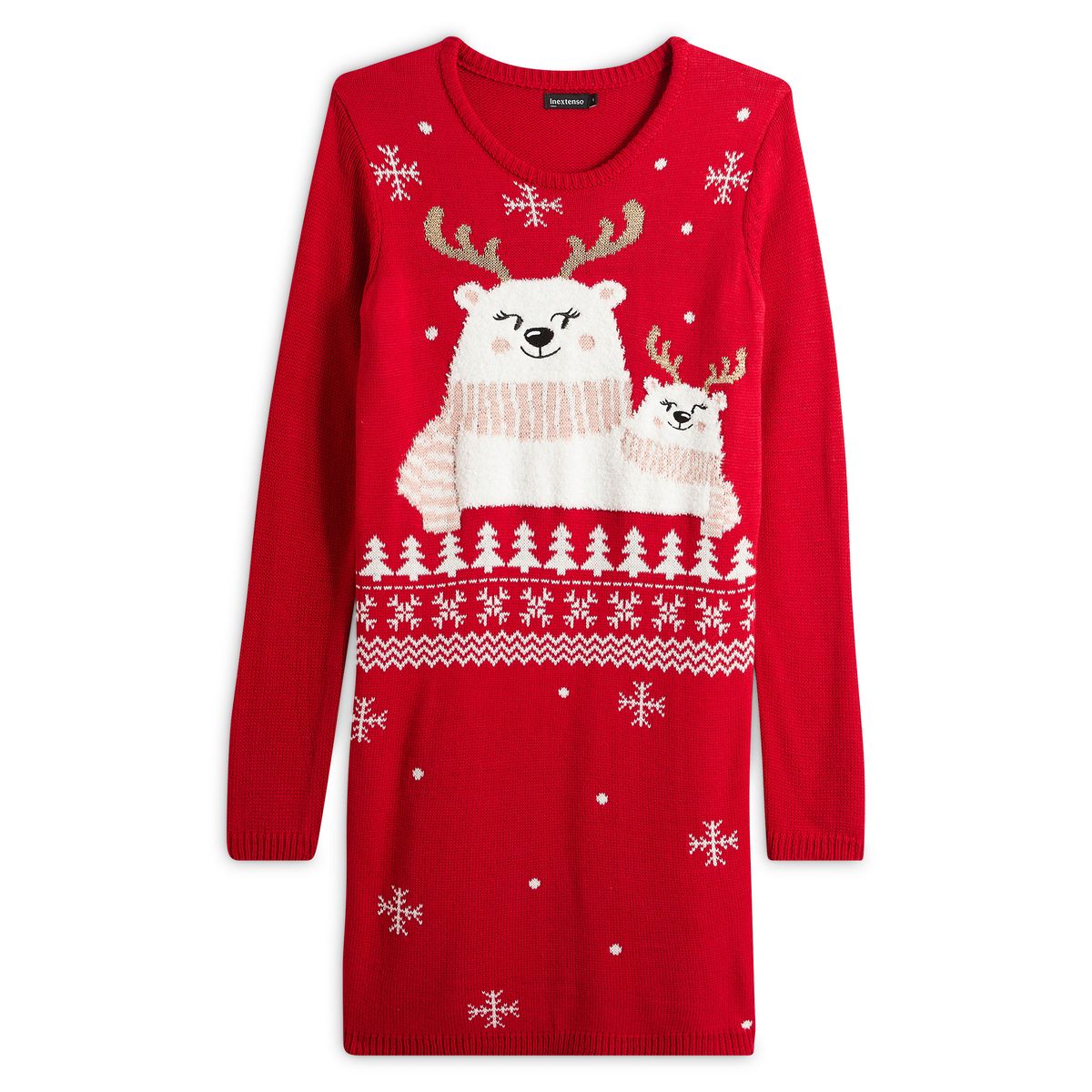 INEXTENSO Robe pull de noël femme 
