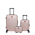 SWISS KOPPER SWISS KOPPER - LOT DE 3 - Valises weekend, cabine XXS et vanity WIL. Coloris disponibles : Bleu, Noir, Rouge, Beige, Rose