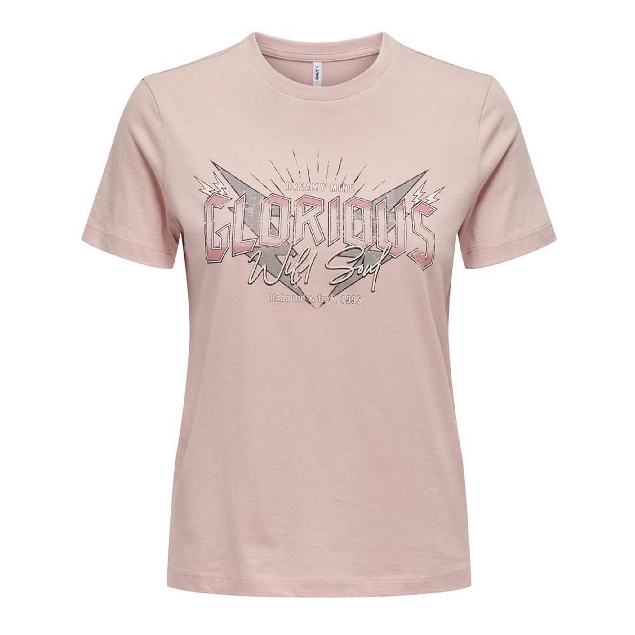Only T shirt  Femme Only Lima. Coloris disponibles : Rose