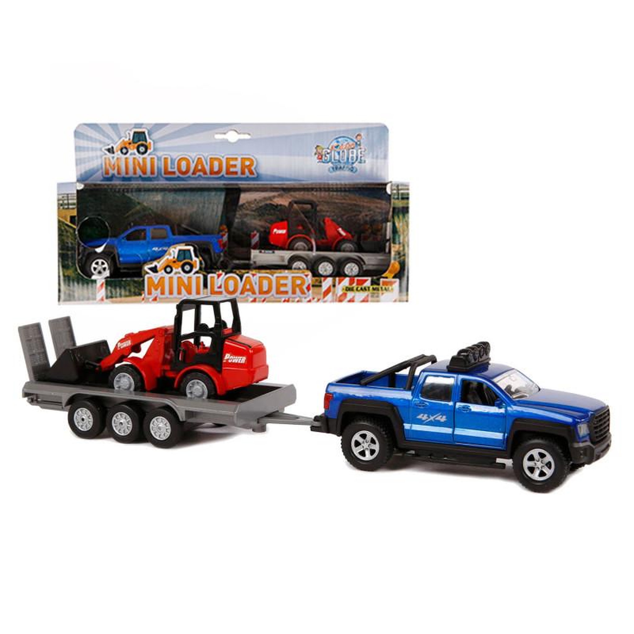 Voir la diapositive 4 : GLOB KIDS Kids Globe Terrain Car with Trailer and Shovel, 30cm
