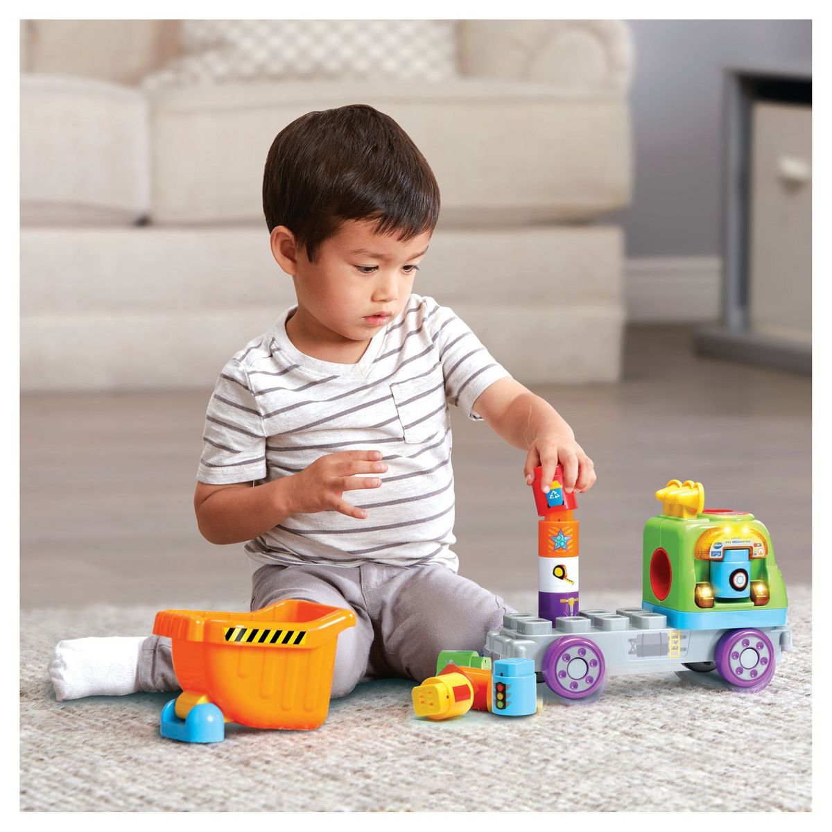 VTECH  Bla Bla Bla Blocks Mon camion benne des découvertes