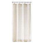 Douceur d'Intérieur Rideau à anneaux Alturas - Polyester et lin - 140 x 240 cm - Ecru