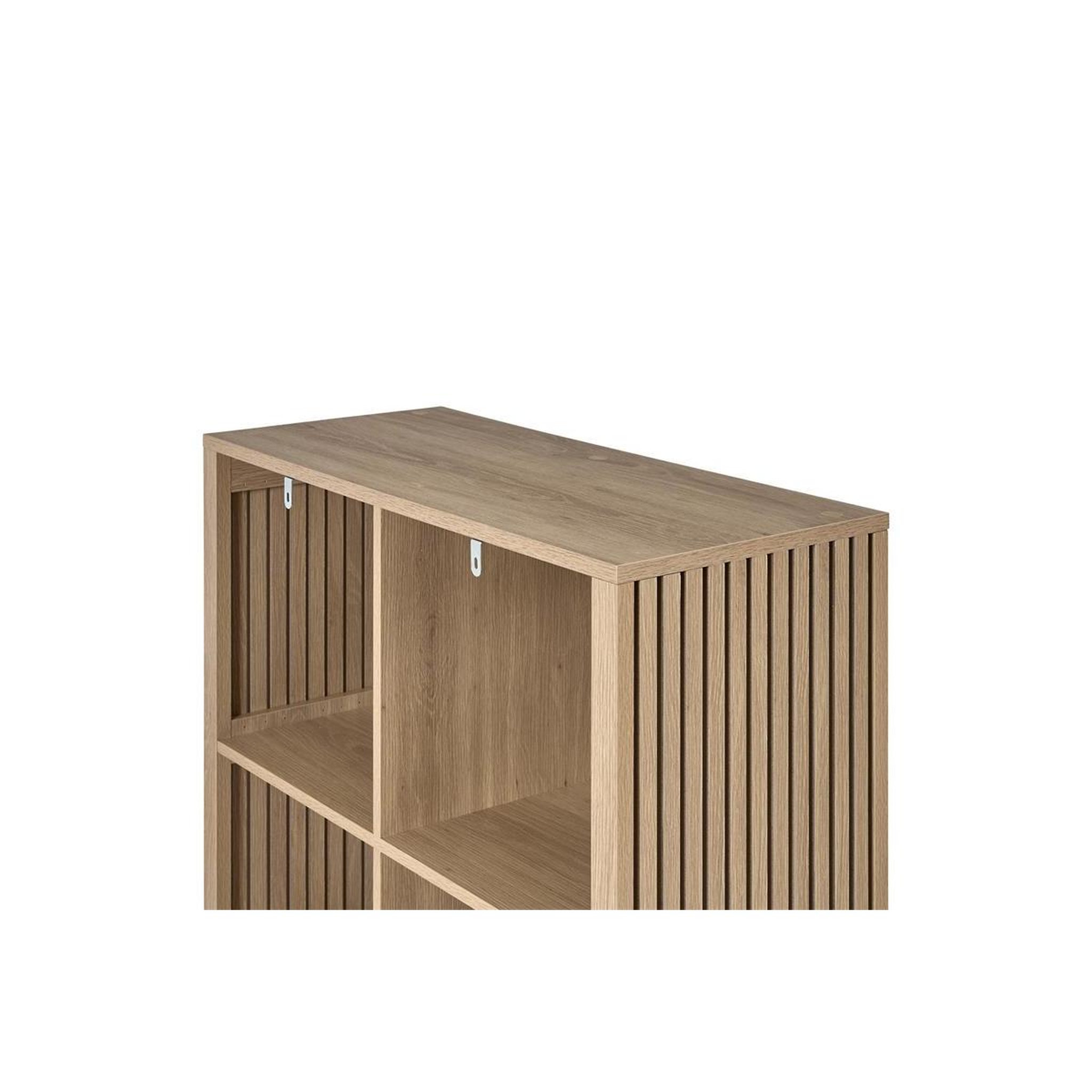 Voir la diapositive 4 : The Home Deco Factory Étagère modulable 6 cases  klaus  99cm marron