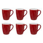 Voir la diapositive 1 : SECRET DE GOURMET Lot de 6 Mugs  Colorama  38cl Rouge