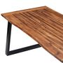 Voir la diapositive 4 : VIDAXL Table a manger Bois d'acacia massif 180x90 cm