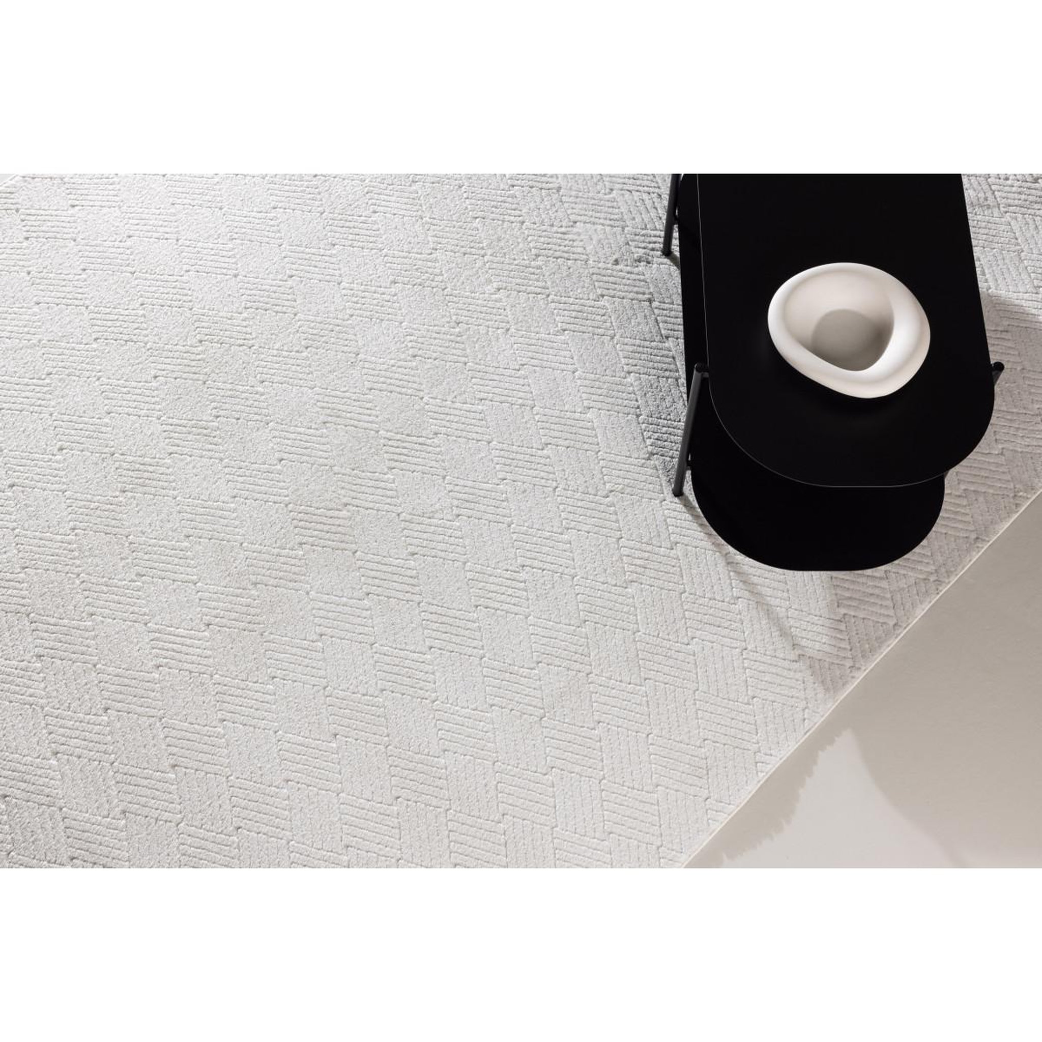 Voir la diapositive 5 : Paris Prix Tapis déco  todd  160x230cm blanc