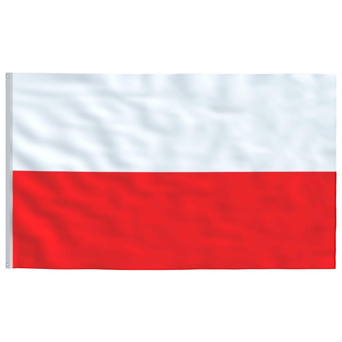 VIDAXL Drapeau de la Pologne et mat 6,23 m Aluminium