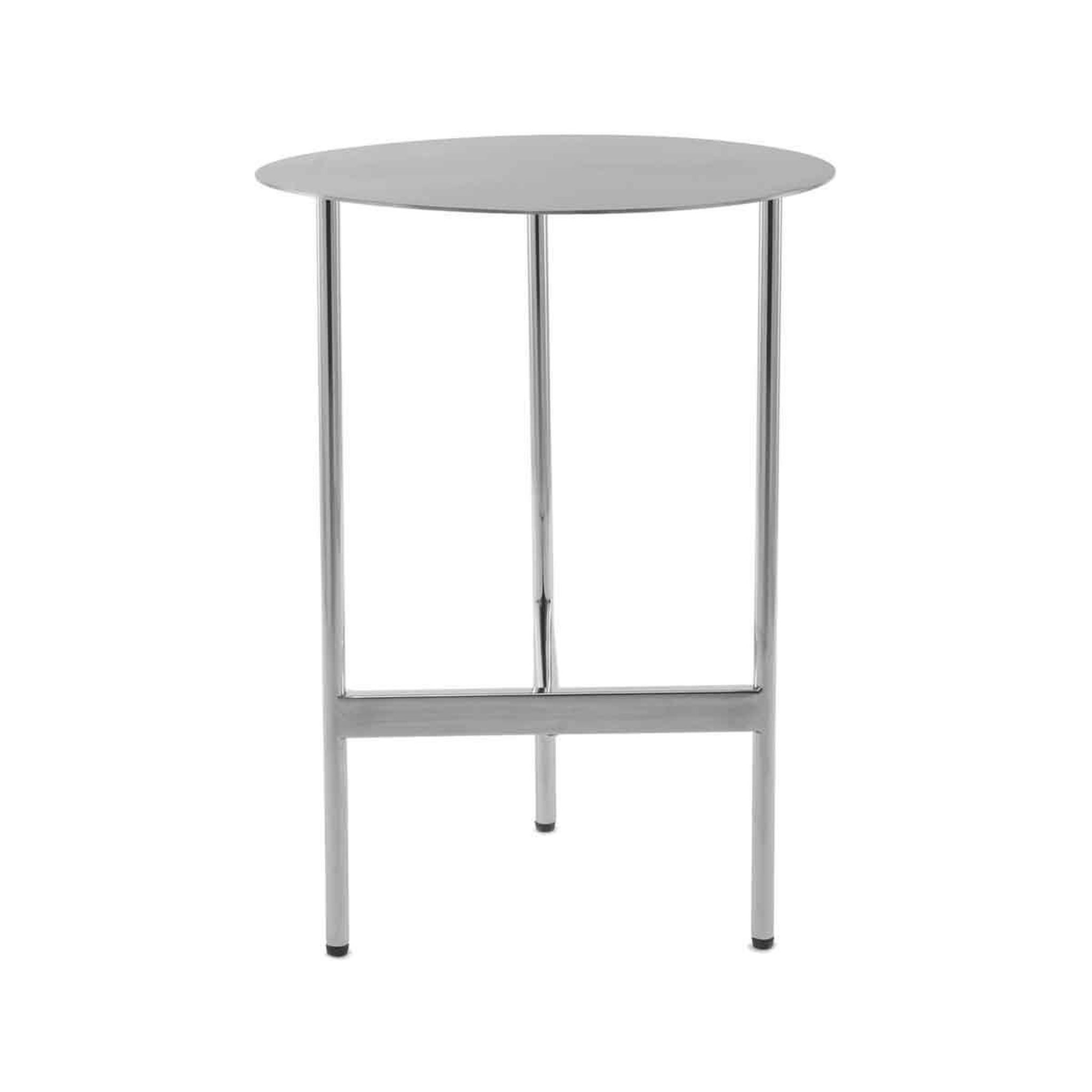Voir la diapositive 2 : Paris Prix Table d'Appoint Ronde Design  Pema  54cm Argent