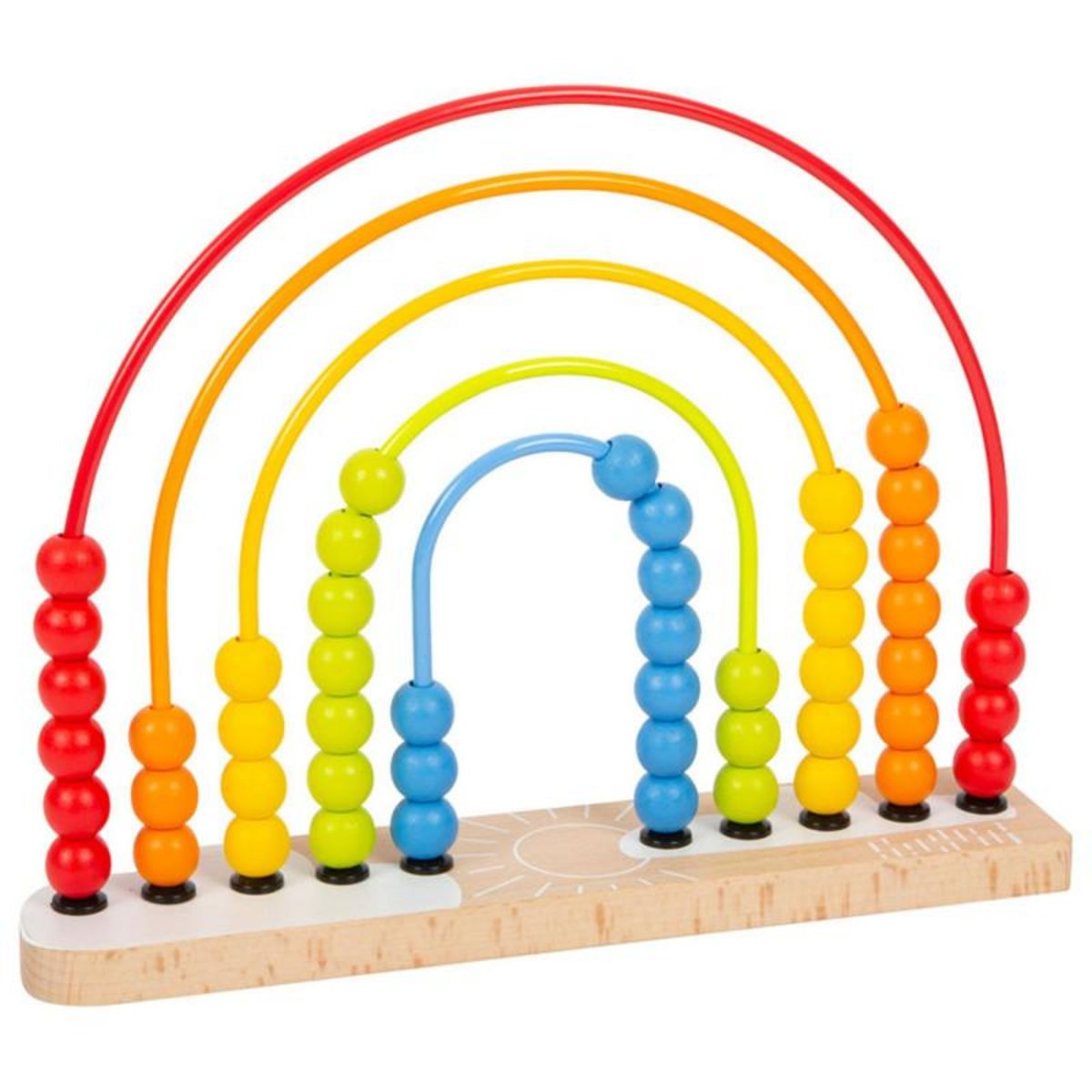 SMALL FOOT Small Foot - Wooden Motor Spiral Rainbow 11965