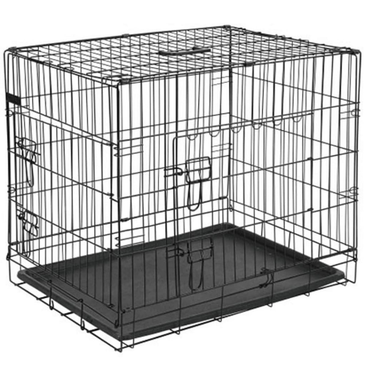 @Pet @Pet Caisse de transport pour chien 77,5x48,5x55,5 cm Metal Noir