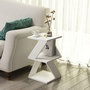 Voir la diapositive 2 : Habitat et Jardin Table d'appoint en bois  Albeni  - 30 x 30 x 50 cm - Blanc