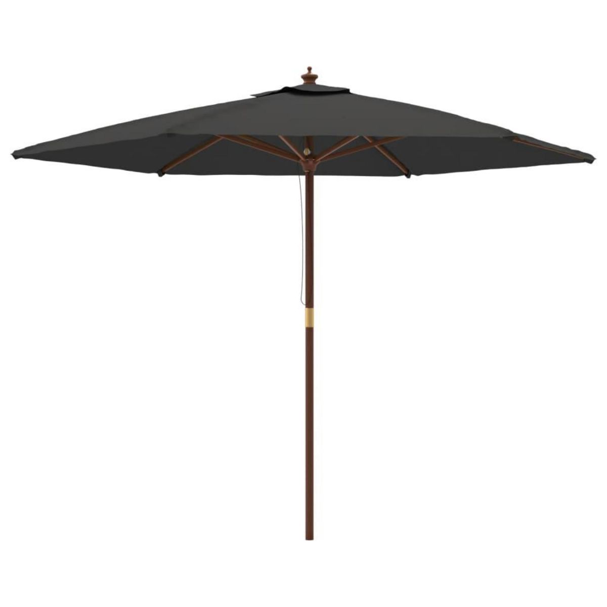VIDAXL Parasol de jardin avec mat en bois anthracite 299x240 cm