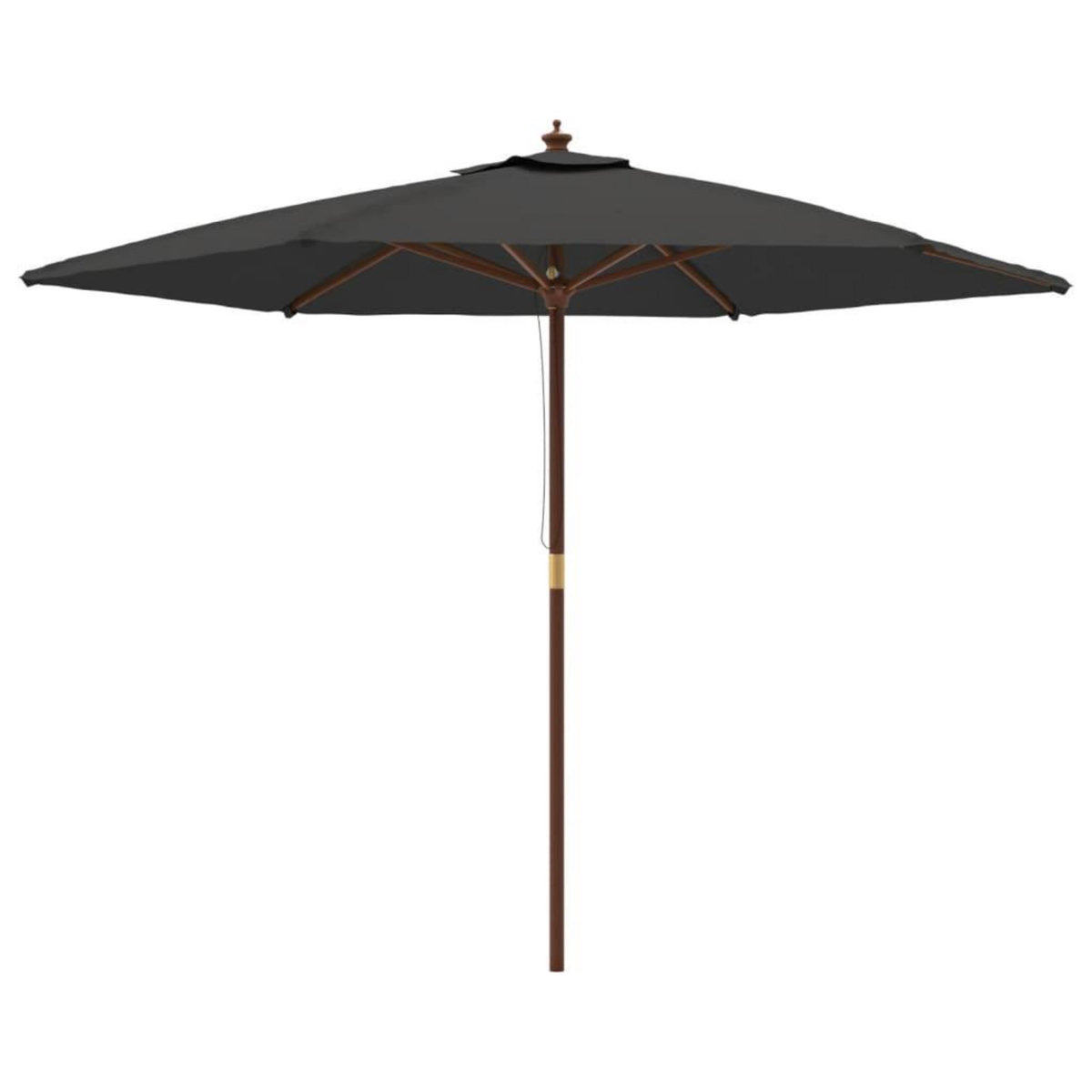 VIDAXL Parasol de jardin avec mat en bois anthracite 299x240 cm